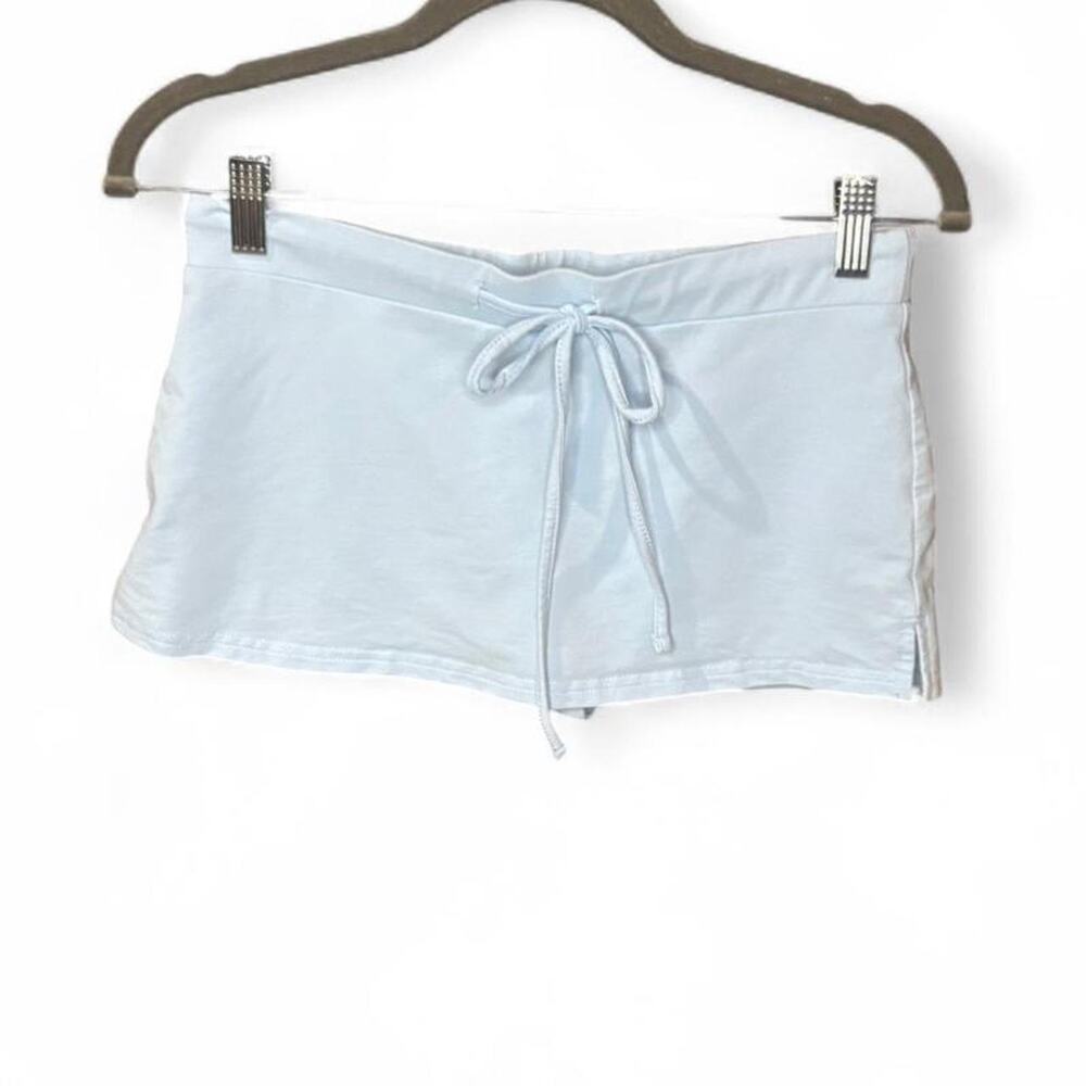 Edikted Baby Blue Sweatshirt Mini Skort Size Small Loungewear Y2K Streetwear